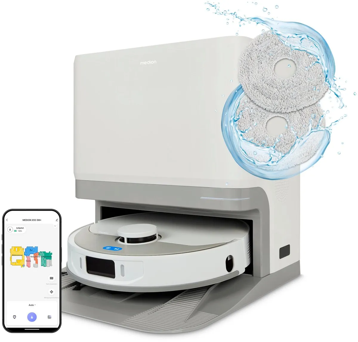 Medion MD12039 Robotstofzuiger X55 SW+
