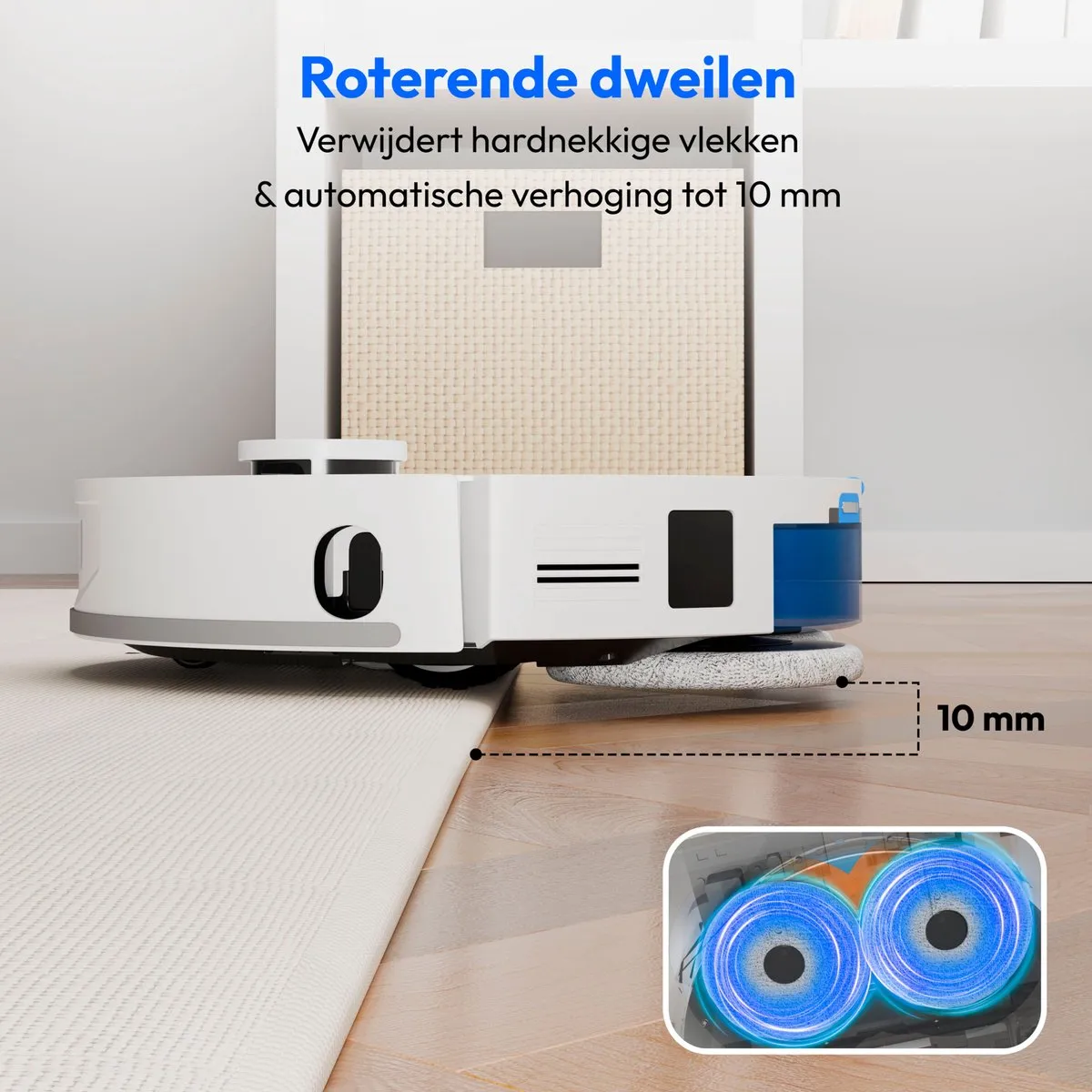Medion MD12039 Robotstofzuiger X55 SW+ - 10.000 Pa - Wit