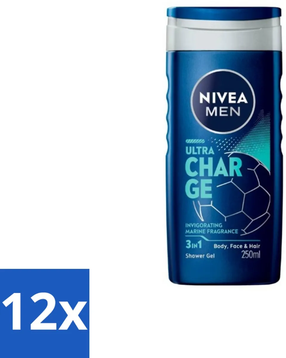 NIVEA Men Ultra Charge Douchegel 250ml