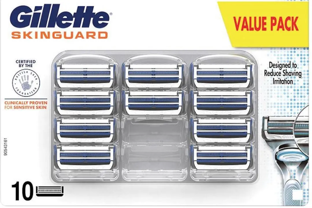 Gillette Skinguard Sensitive Scheermesjes 10 Stuks - 2 Bladen