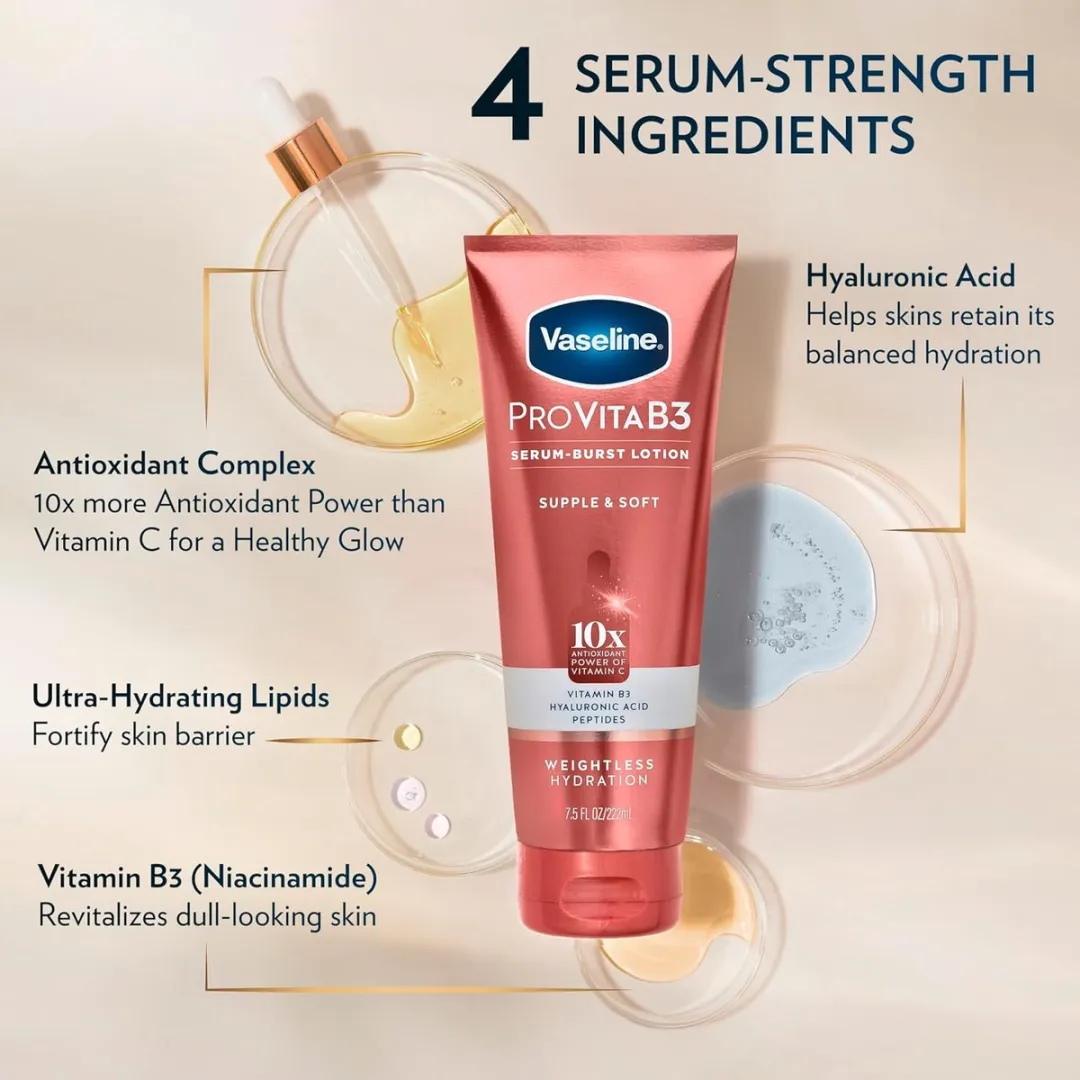 Vaseline Pro VitaB3 Serum Burst Lotion 222ml