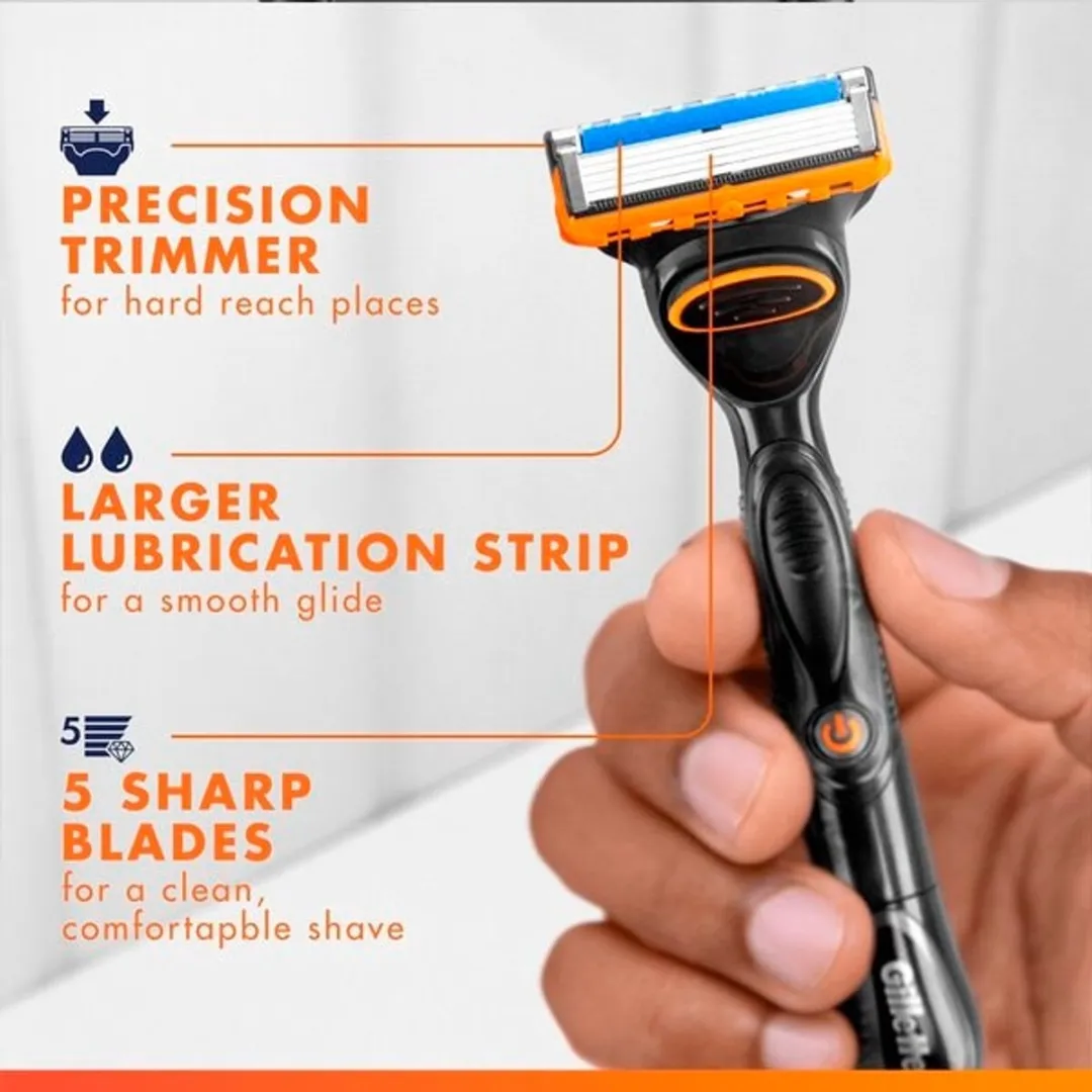 Gillette Fusion5 Power Scheerapparaat - Oranje - 1 Stuks