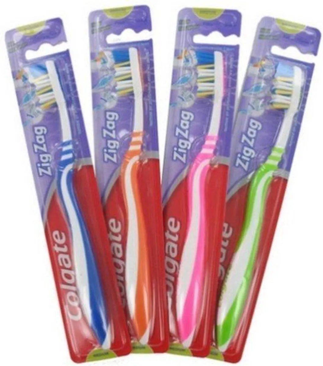 Colgate ZigZag Medium Tandenborstel - 12 Stuks