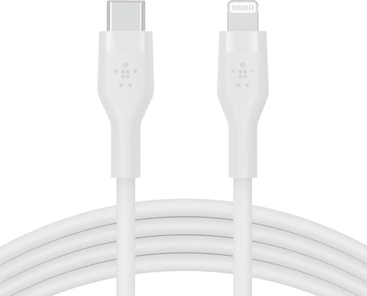 Belkin CAA009bt2MWH USB-C naar Lightning Kabel 2m - Wit