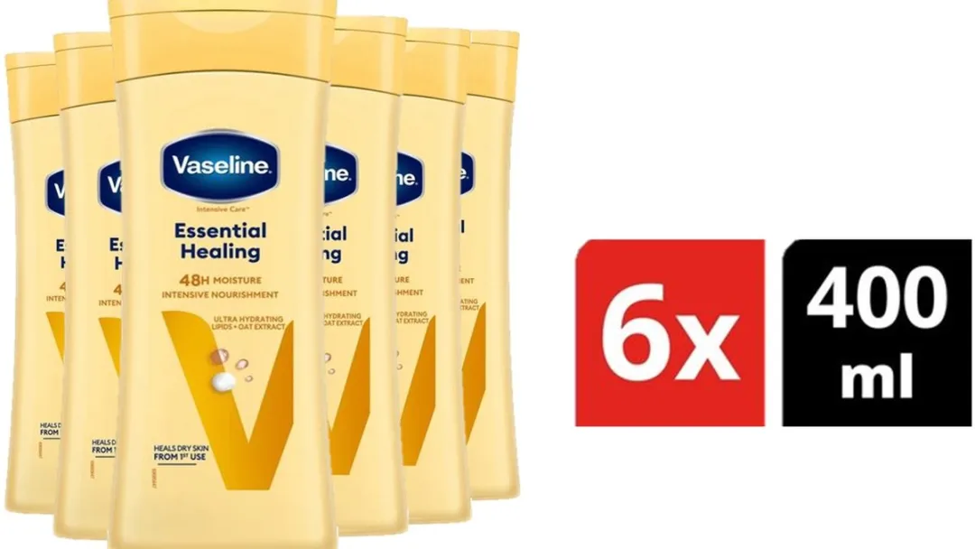 Vaseline Essential Healing Bodylotion - 2400ml (6x400ml)