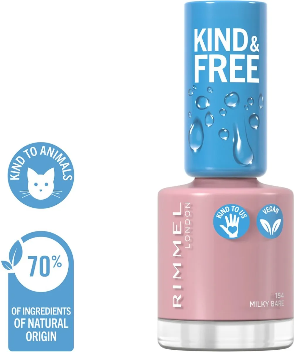 Rimmel London KIND & FREE Nagellak 154 Milky Bare - 8ml