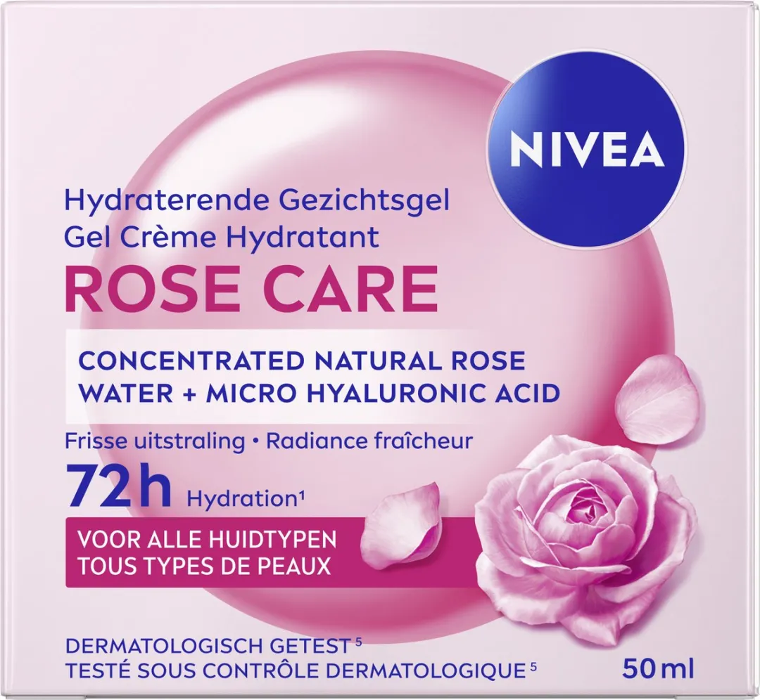 NIVEA Hydraterende Gezichtsgel Rose Care 150ml - afbeelding 6 van 6