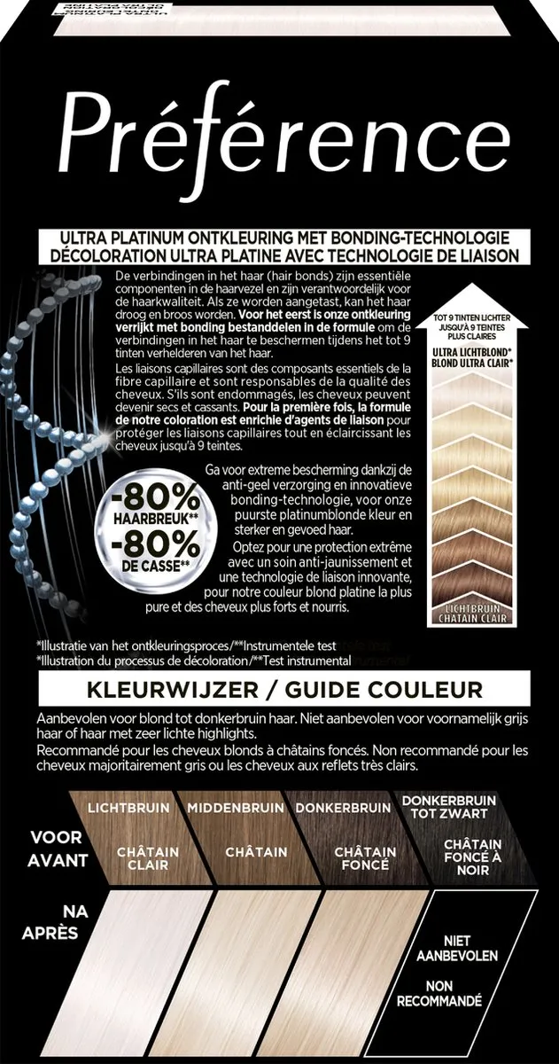 L'Oréal Paris Préférence Le Blonding Ultra Platinum Ontkleuring 25ml
