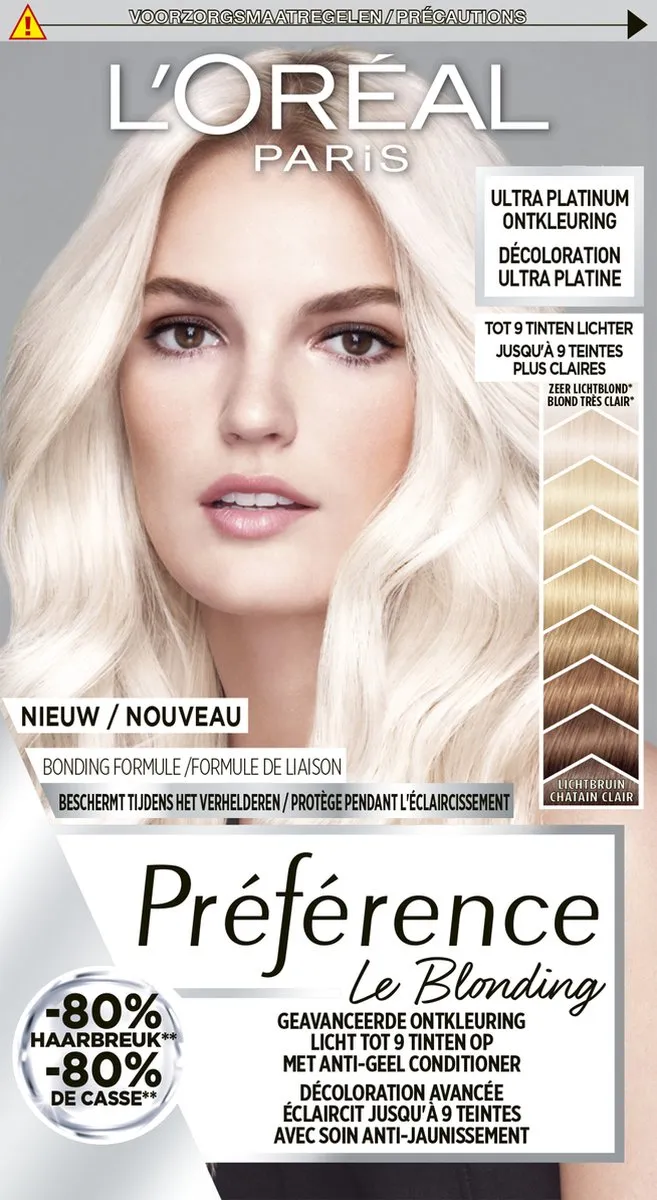 L'Oréal Paris Préférence Le Blonding Ultra Platinum Ontkleuring 25ml