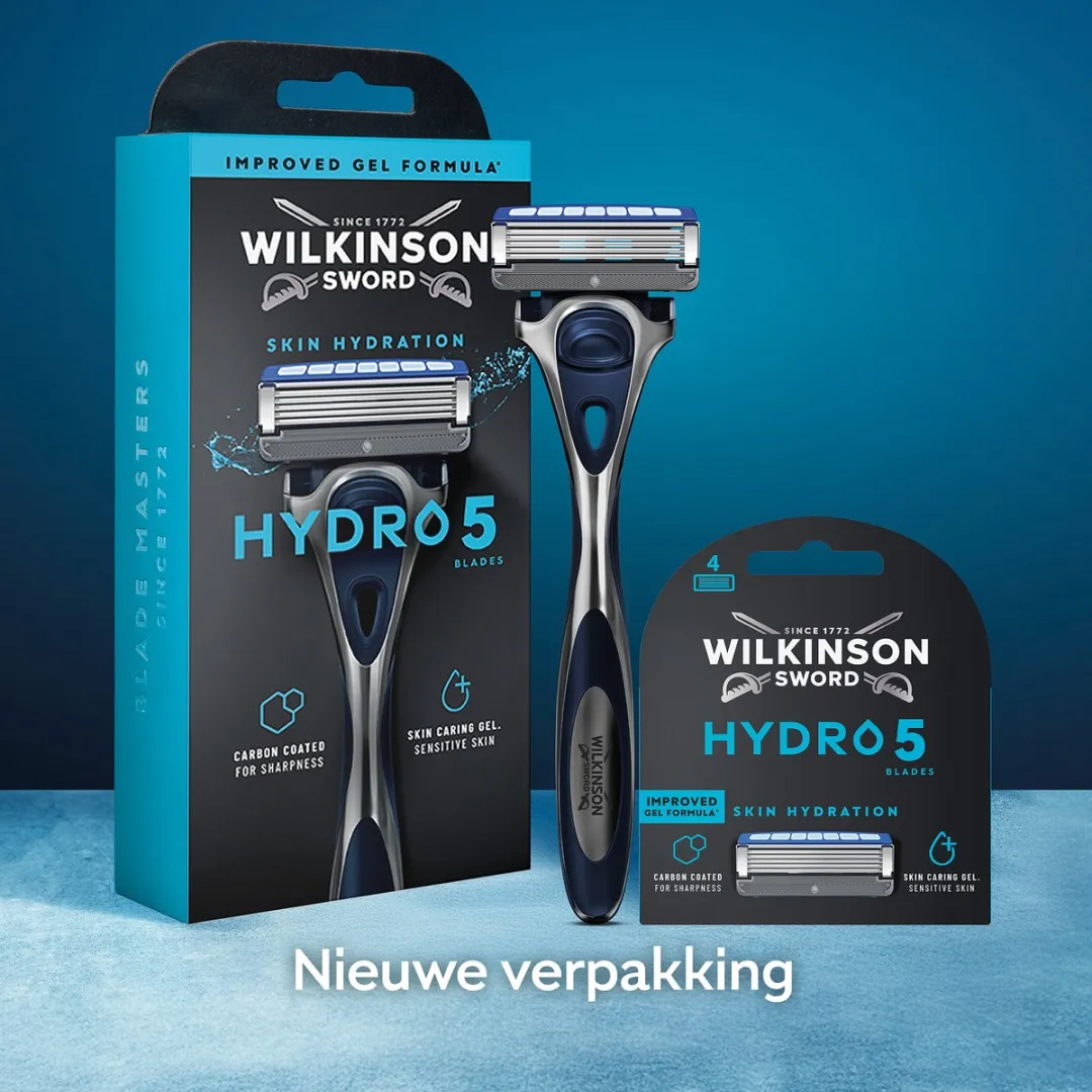 Wilkinson Sword Hydro 5 Navulmesjes - 12 Stuks - Blauw/Grijs