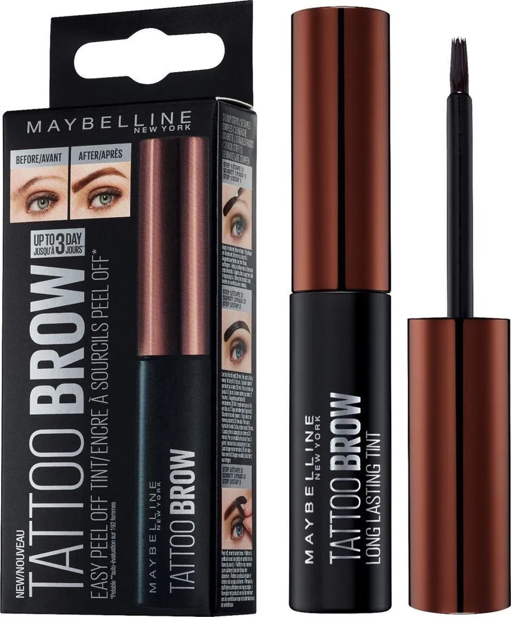 Maybelline Tattoo Brow Peel-Off Gel 3 Dark Brown - 4.9ml