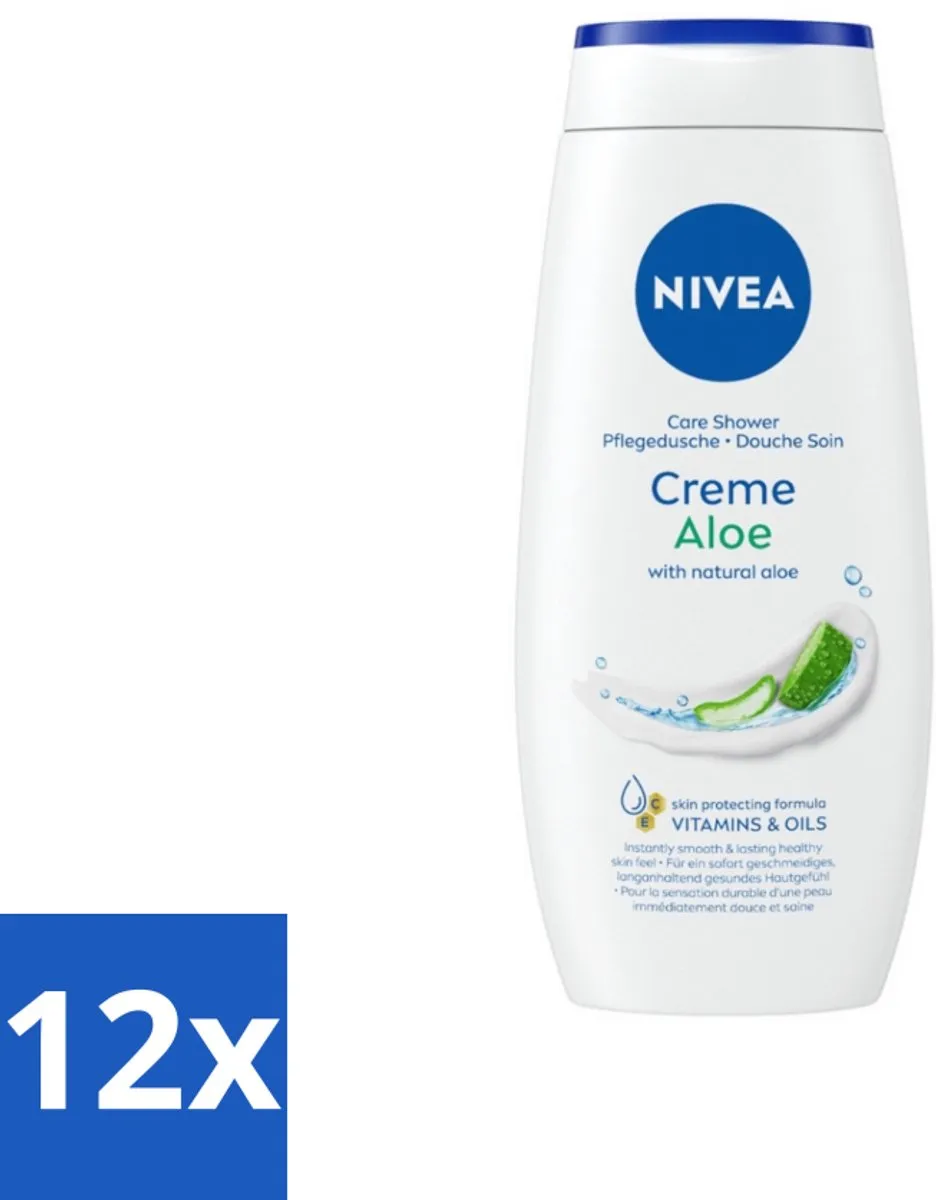 NIVEA Douchecrème Aloë 250ml - 12 Stuks