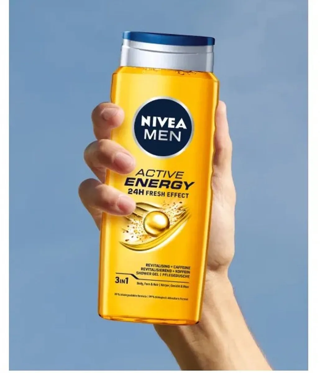 NIVEA Men Active Energy Douchegel - 6x500ml