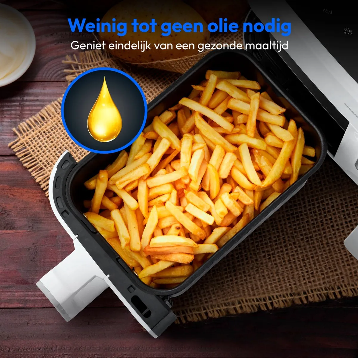 Medion XXL Dubbele Airfryer P20 8,7L - 2600W - Matwit
