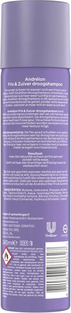 Andrélon Droogshampoo Fris & Zuiver 245ml