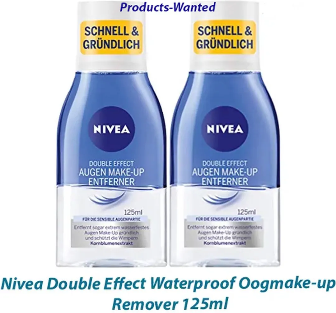 NIVEA Oogmake-Up Remover Double Effect 250ml - 2 Stuks
