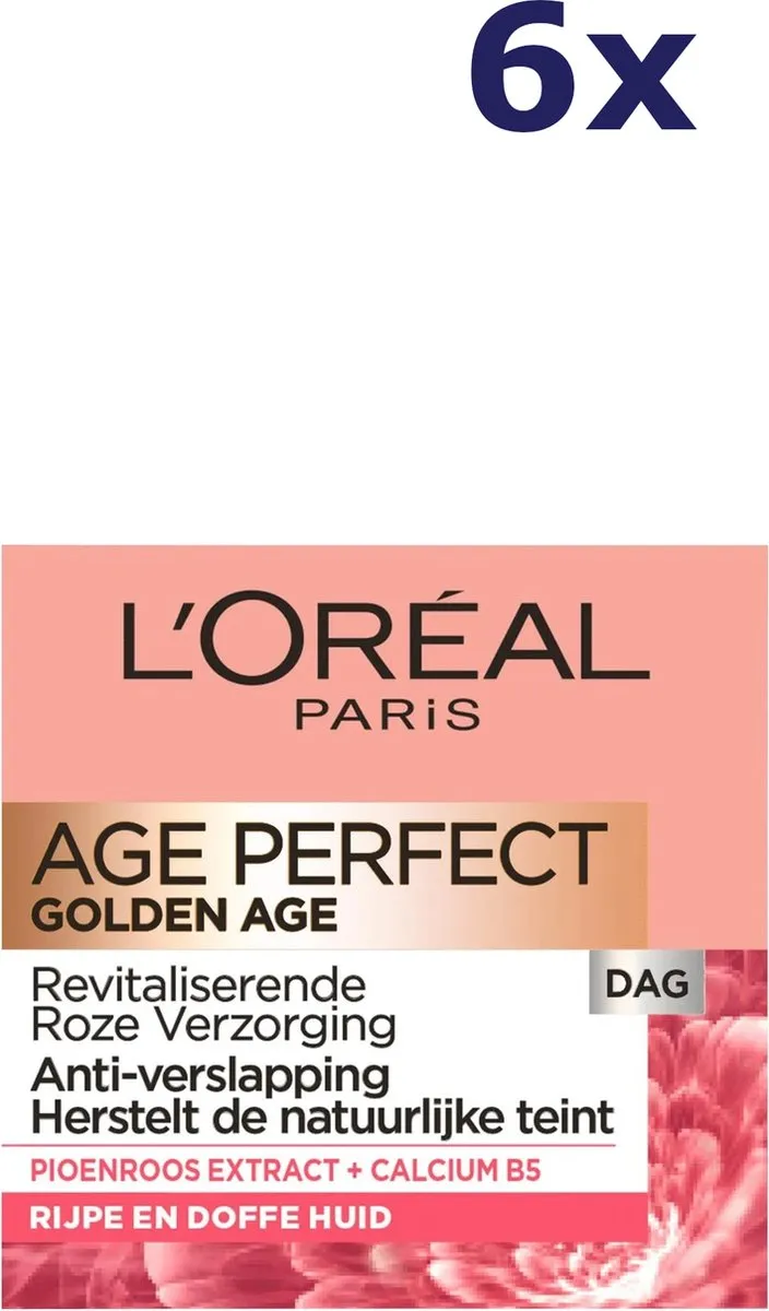 L'Oréal Paris Age Perfect Dagcrème - 300ml (6x50ml)