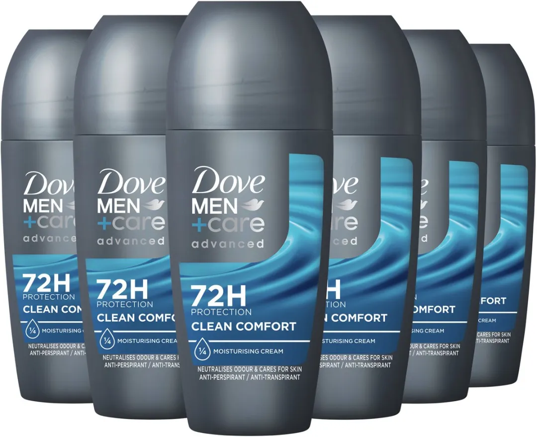 Dove Men+Care Anti-Transpirant Roller Clean Comfort 6x50ml