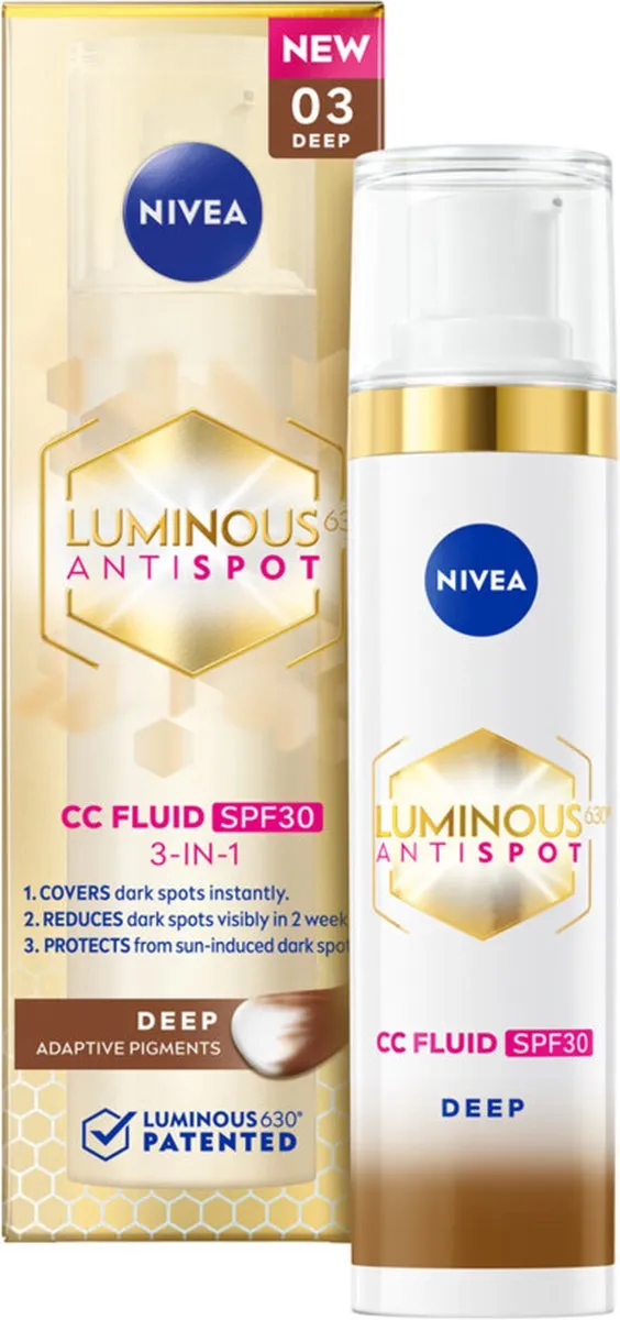 NIVEA Cellular LUMINOUS630 CC Fluid Cream SPF 30 - Dark 40ml