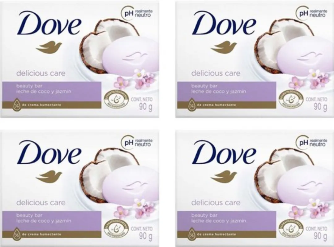 Dove Zeep Coconut 12 Stuks (4x90ml)