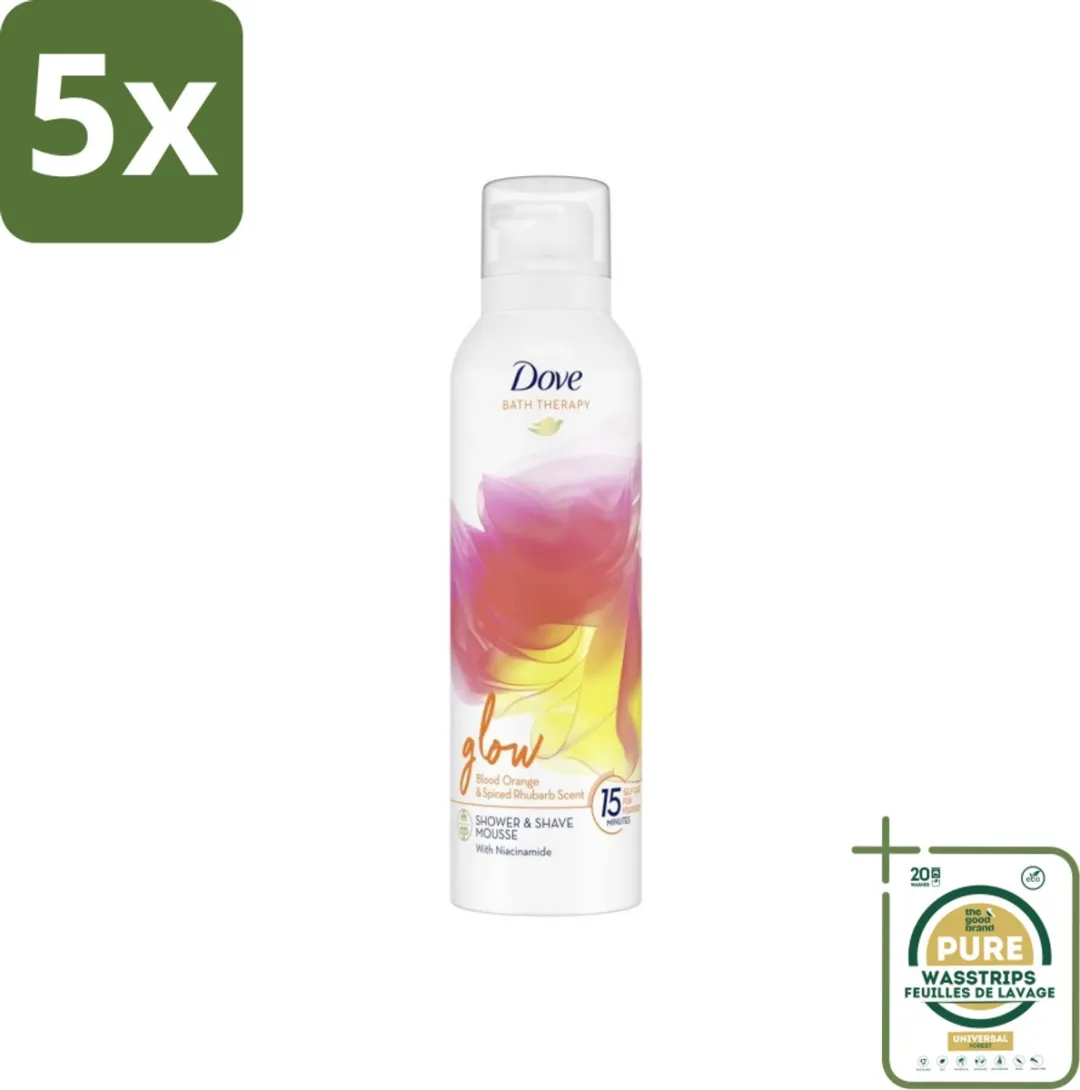 Dove Bath Therapy Glow Douche- & Scheerschuim Bloedsinaasappel & Rabarber 1250ml