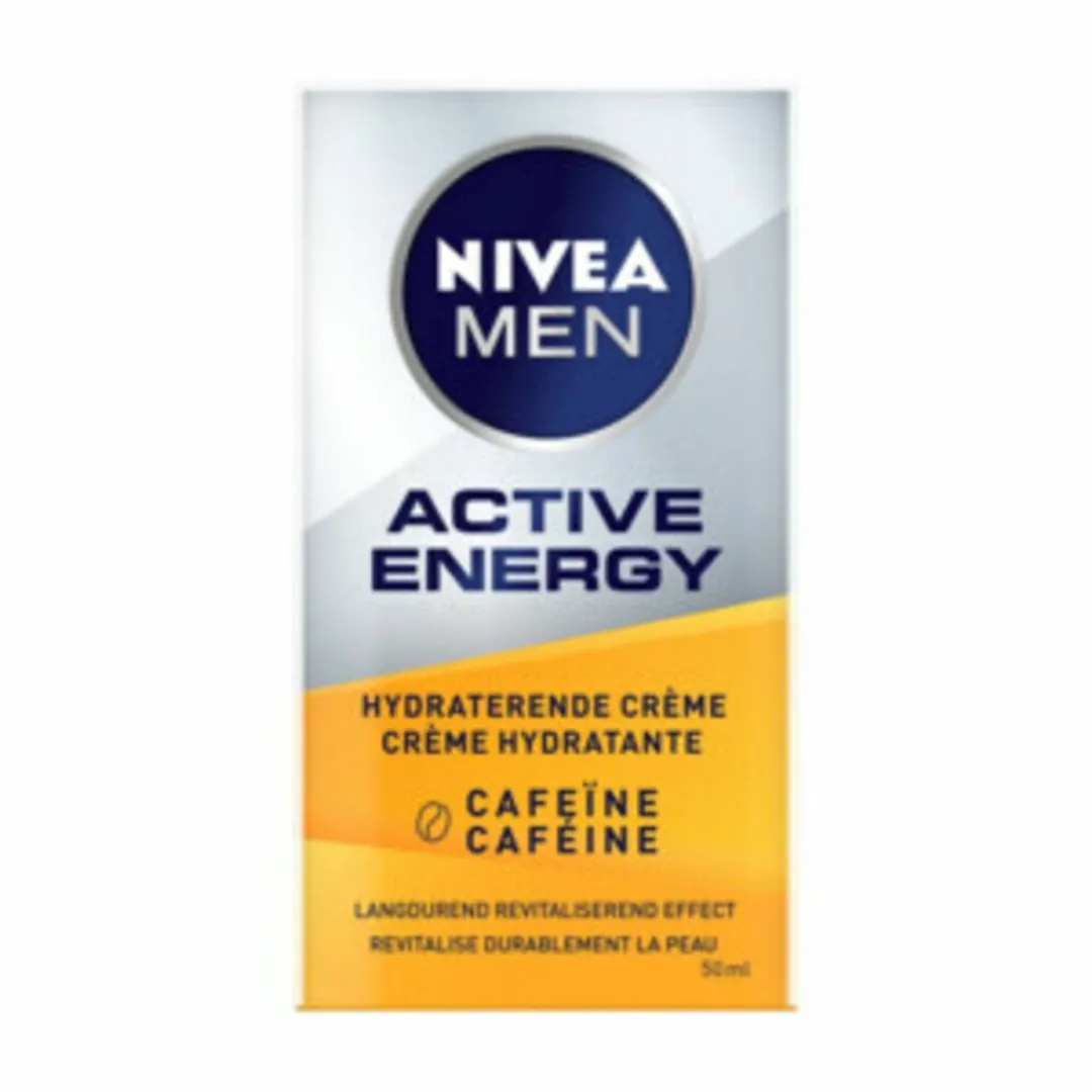 NIVEA MEN Active Energy Gezichtscrème Cafeïne 50ml - 250ml (5x50ml)