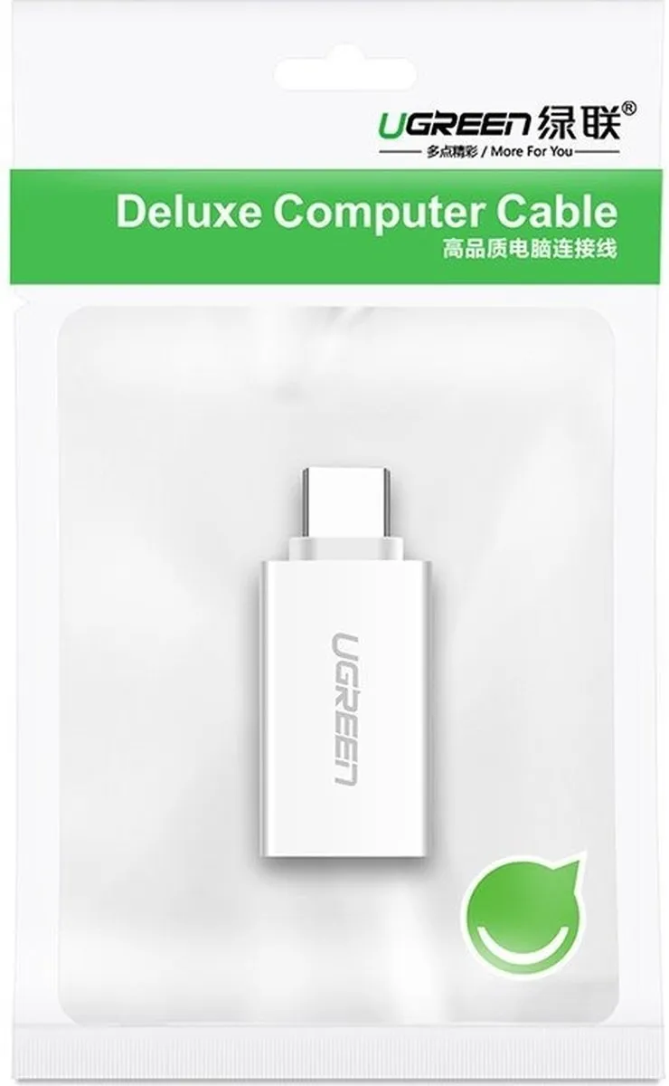 UGREEN USB-C Adapter naar USB-A OTG - Wit
