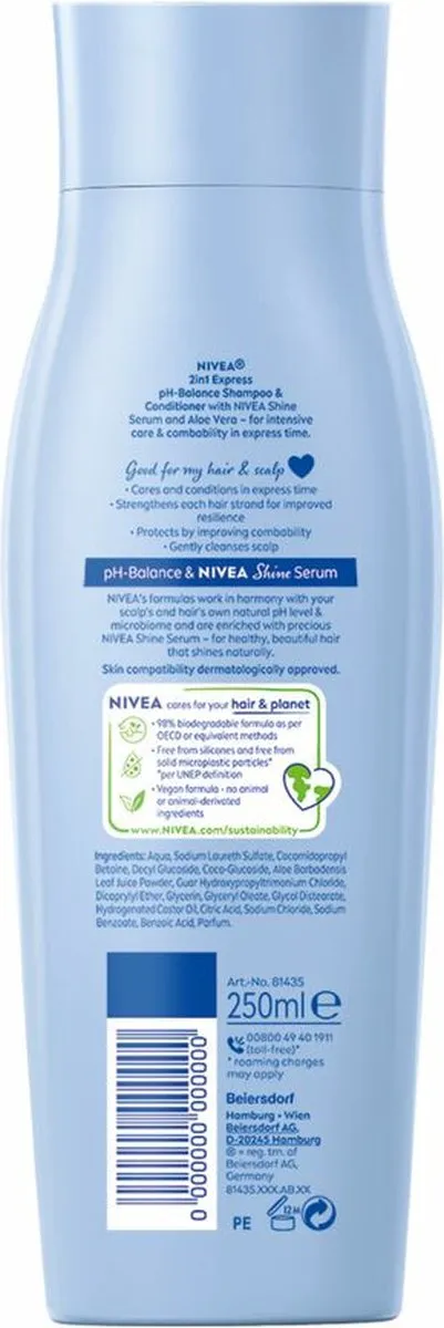 NIVEA Shampoo 2-in-1 Care Express 250ml