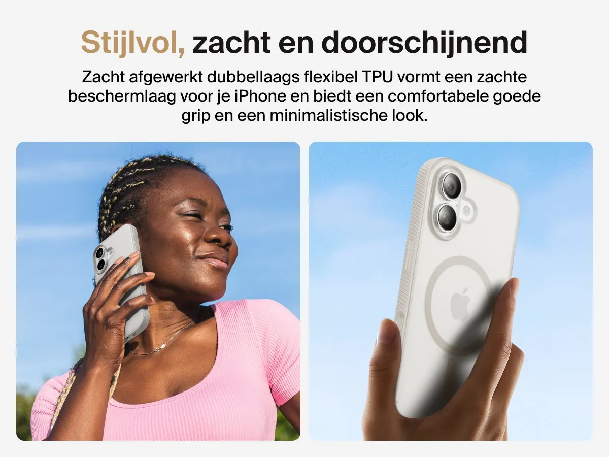 Belkin SheerForce Grip Hoesje MSA034HQSA - iPhone 17 - Zand