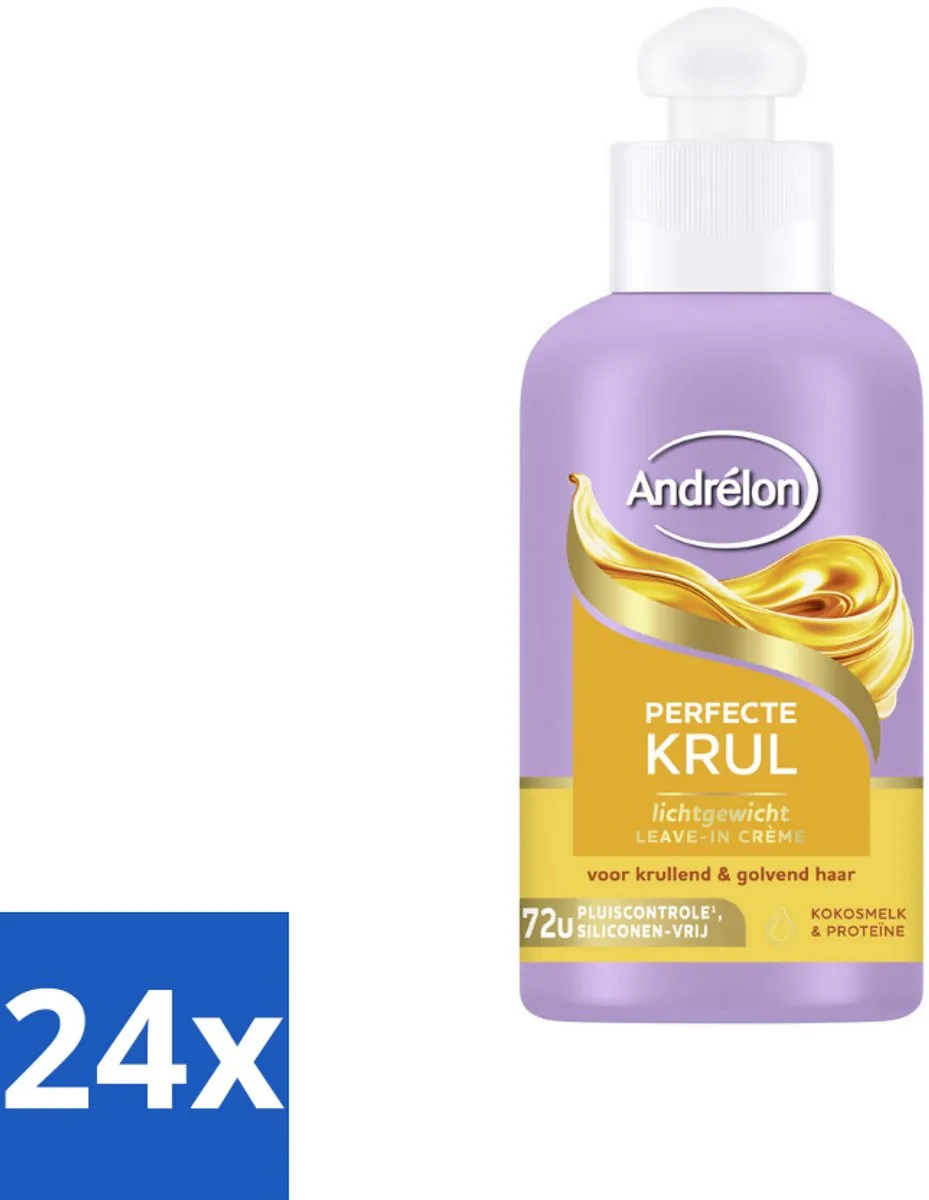 Andrélon Perfecte Krul Leave-in Crème 200ml - 24 Stuks