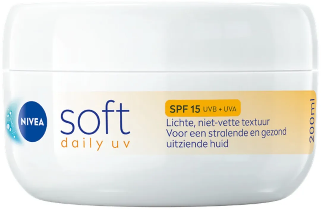 NIVEA Soft Daily UV Bodycrème SPF 15 - 750ml (3x250ml)