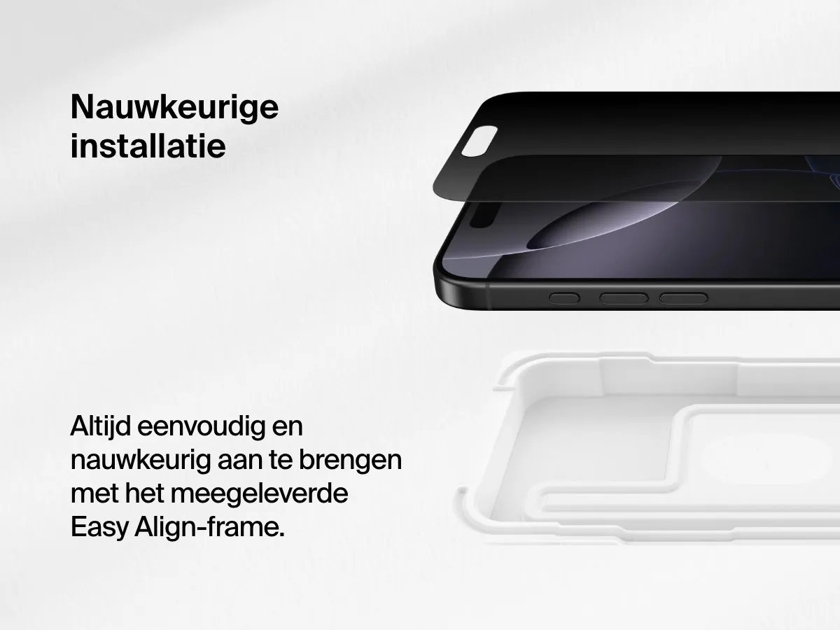 Belkin InvisiGlass Privacy Screenprotector iPhone 16 Pro Max
