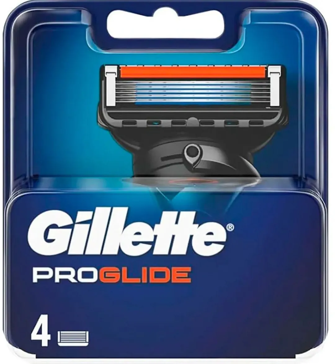 Gillette Fusion 5 ProGlide Blauwe Mesjes - 4 Stuks