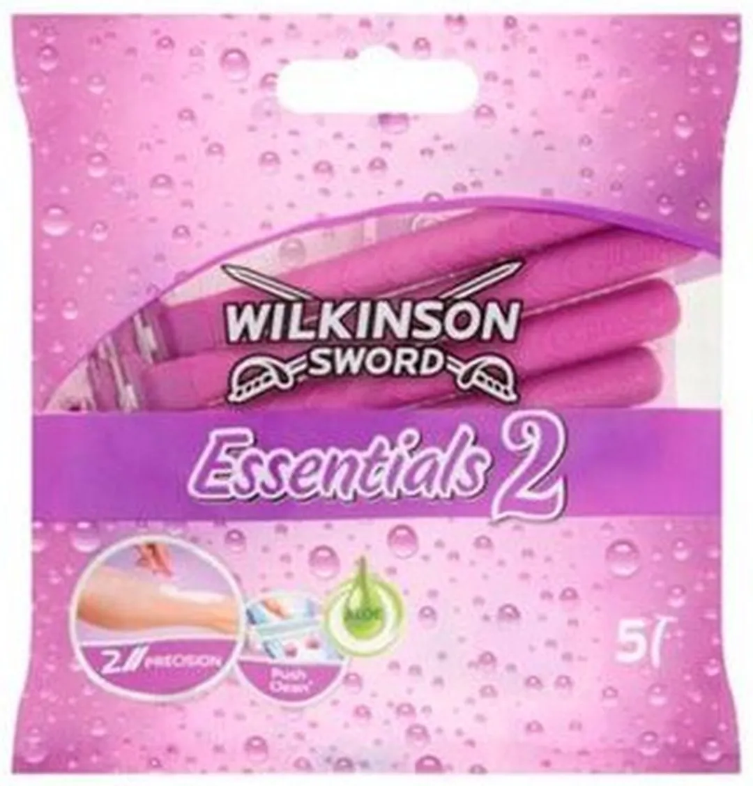 Wilkinson Sword Essentials 2 Paarse Dames Scheermesjes - 5 Stuks