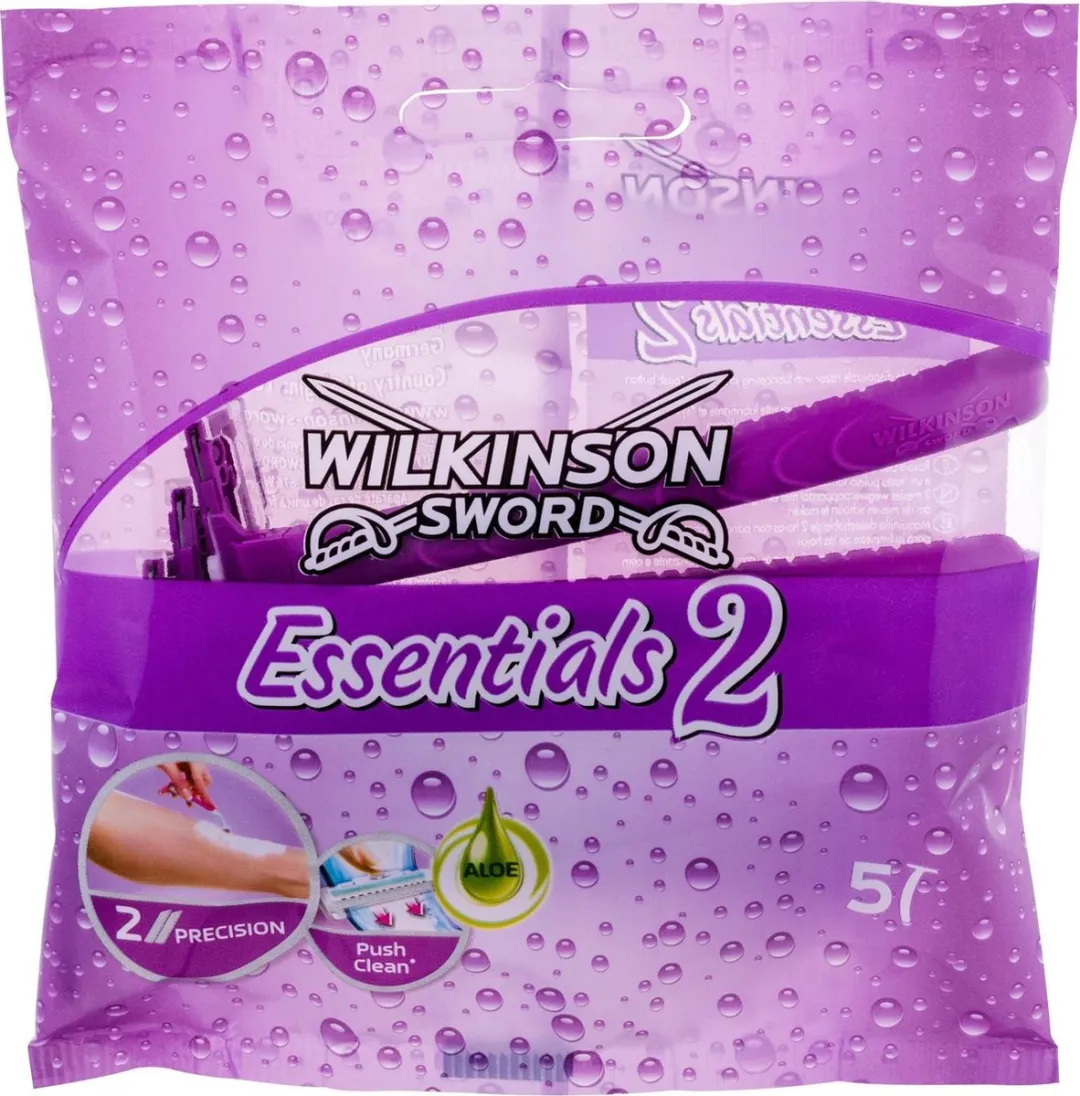 Wilkinson Sword Essentials 2 Paarse Dames Scheermesjes