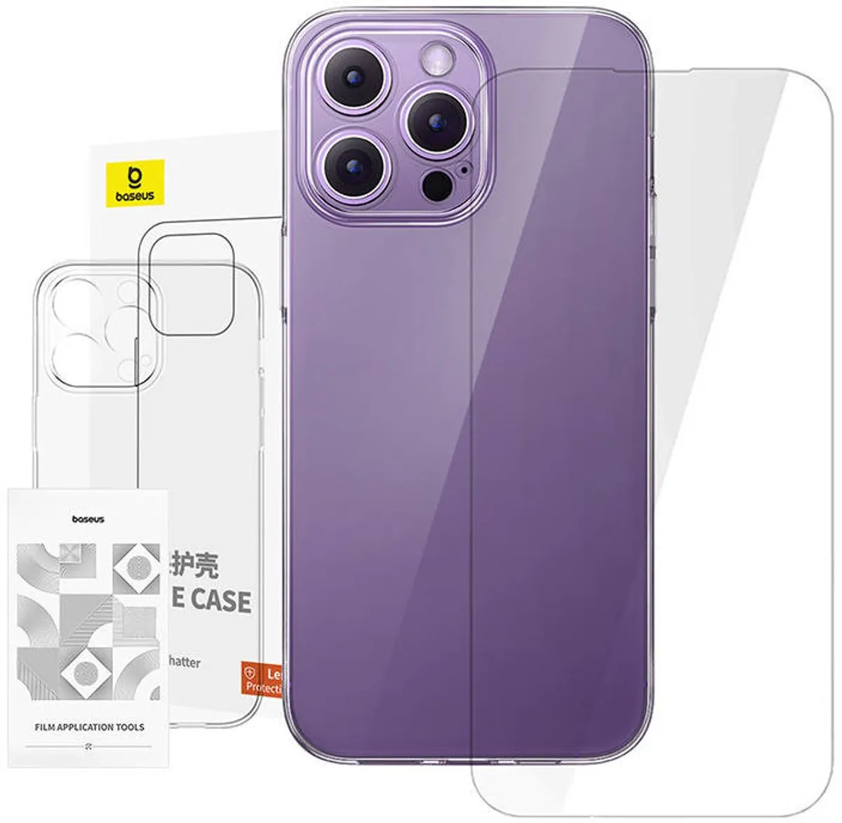 Baseus iPhone 14 Pro Max Hoes + Glas