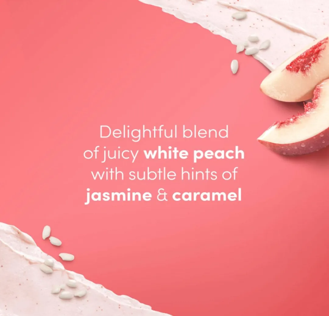 Dove Body Scrub White Peach & Crushed Rice 444ml