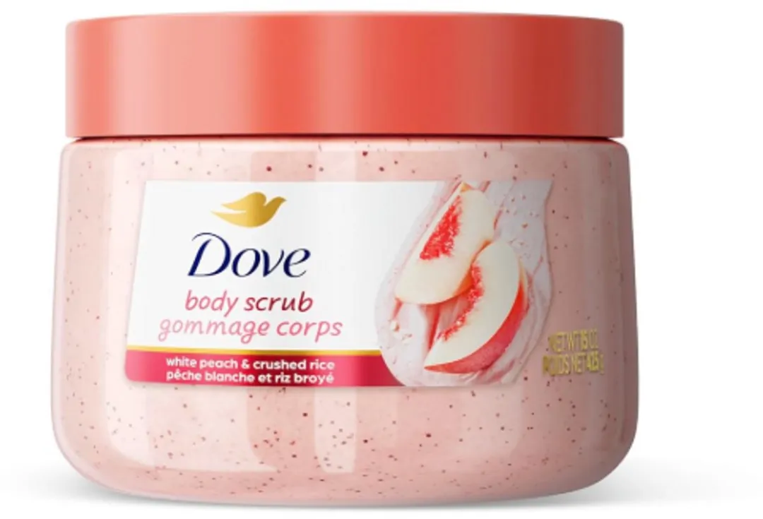 Dove Body Scrub White Peach & Crushed Rice 444ml