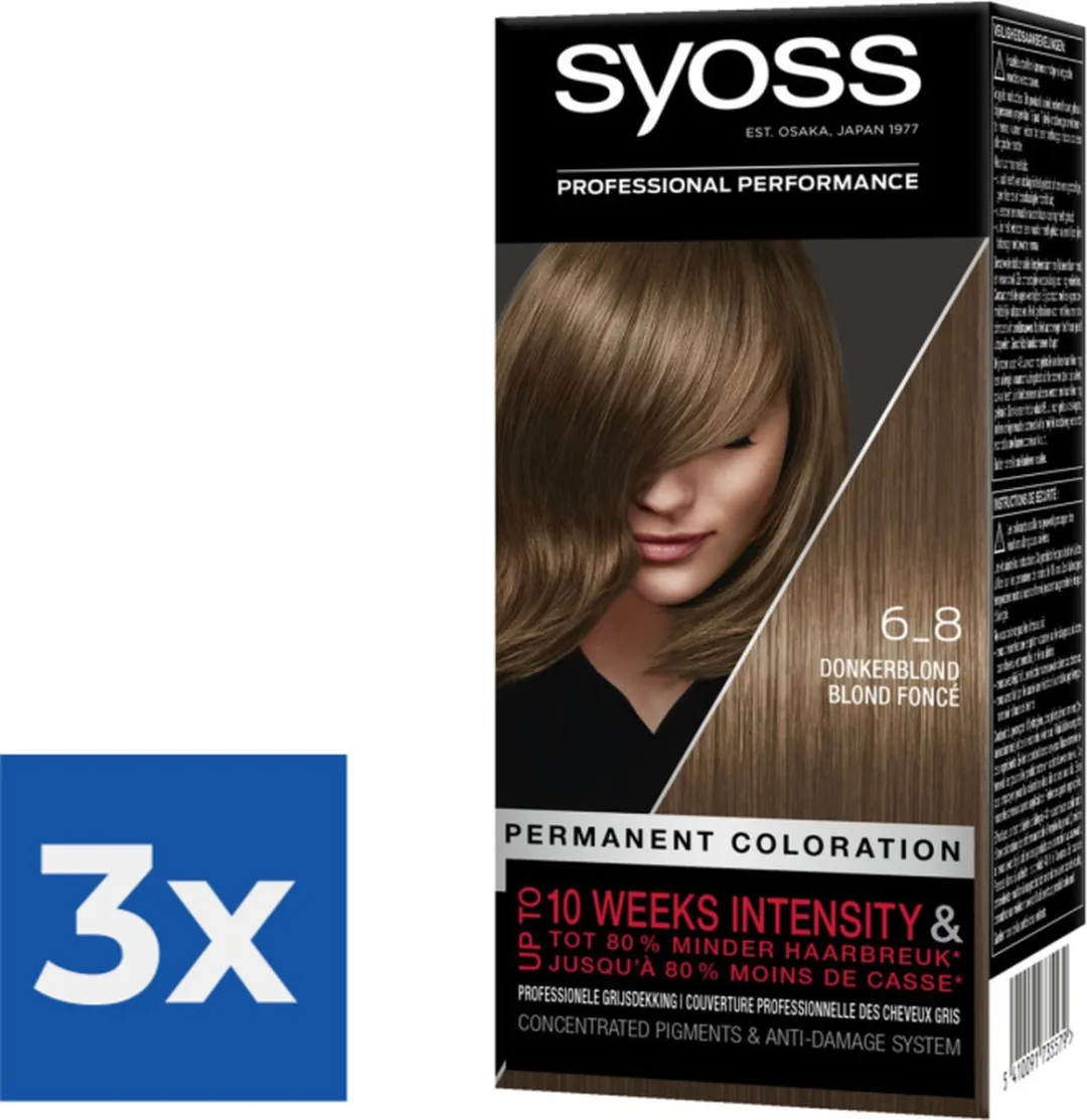 SYOSS Haarverf 6-8 Donkerblond 345ml