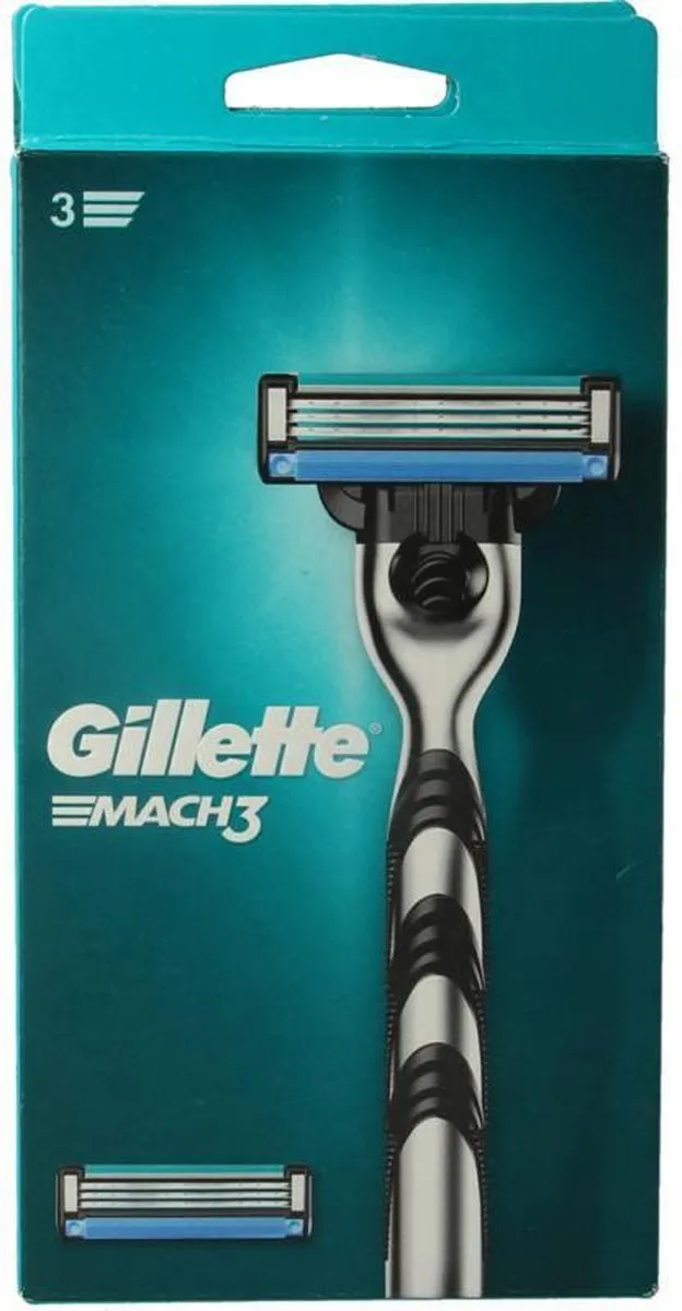 Gillette Mach3 Systeem - 3 Bladen - 2 Stuks