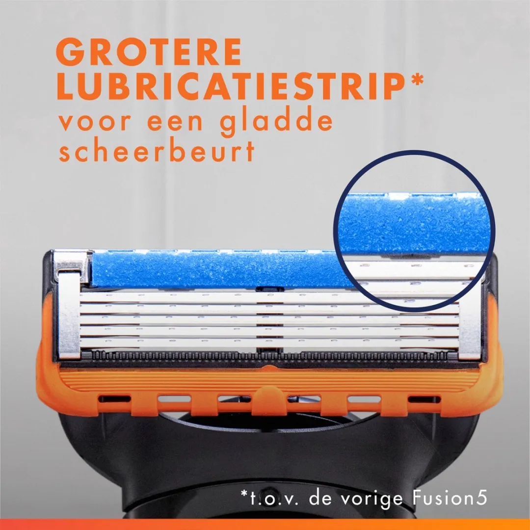 Gillette Fusion 5 Power Scheerapparaat - 8 Mesjes - Oranje/Blauw