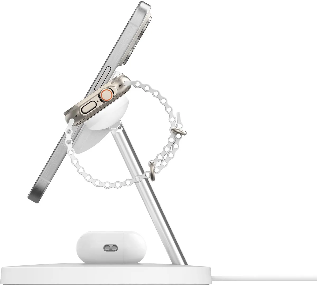 Belkin WIZ032kqWH 3-in-1 Qi2 Draadloze Oplader - 15W - Wit
