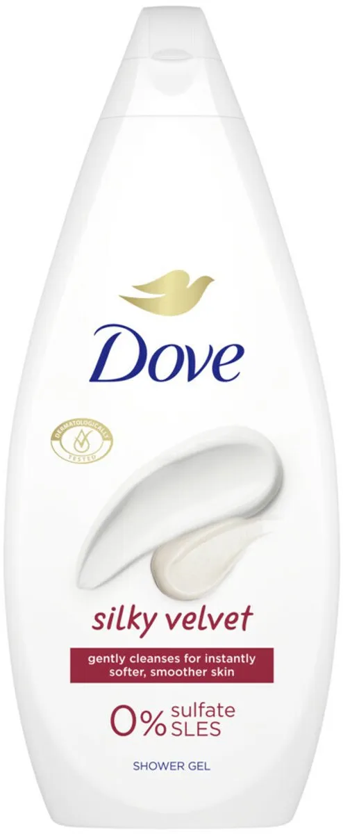 Dove Douchecrème Silky Velvet 1600ml - 4 Stuks