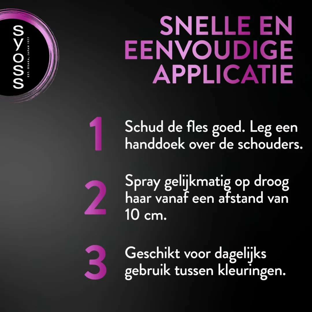 SYOSS Root Retouch Uitgroeispray Zwart - 3x120ml