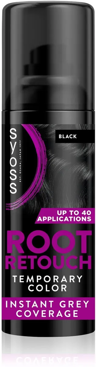 SYOSS Root Retouch Uitgroeispray Zwart - 3x120ml - afbeelding 6 van 6