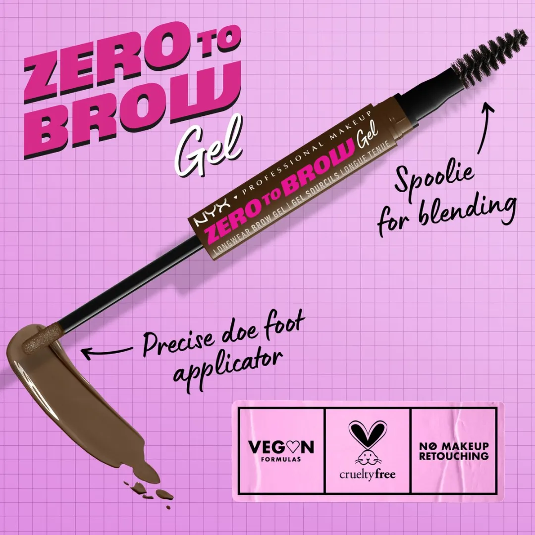 NYX Zero to Brow Wenkbrauwgel Chocolate 42ml