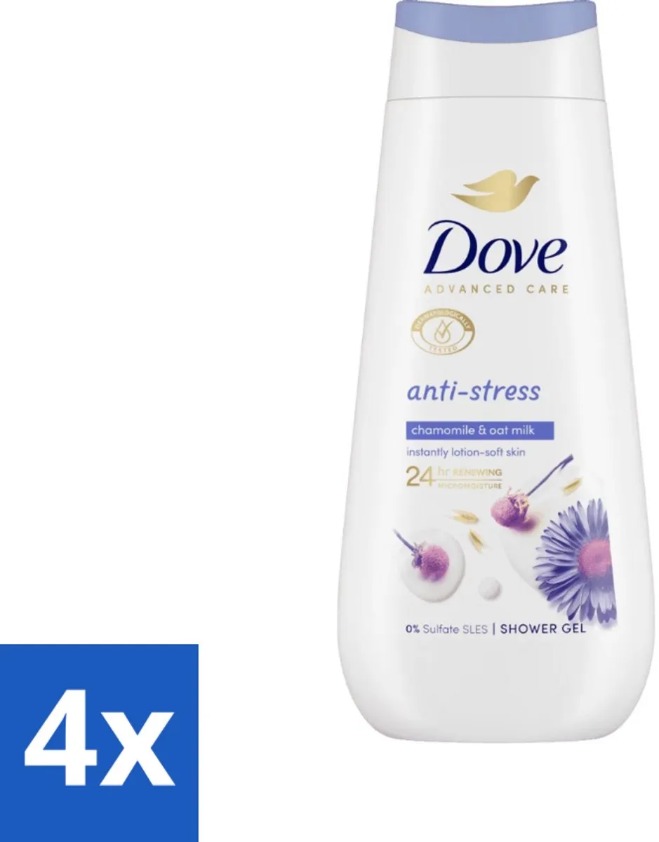 Dove Anti-Stress Douchecrème Kamille & Havermelk 225ml