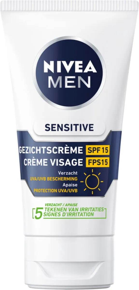 NIVEA Men Sensitive Moisturizer SPF 15 - 225ml (3x75ml)