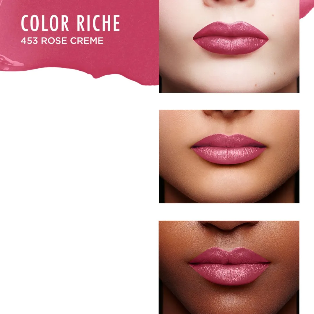 L'Oréal Paris Color Riche Satin Lipstick 453 Rose Crème - 4,54 g - afbeelding 6 van 6