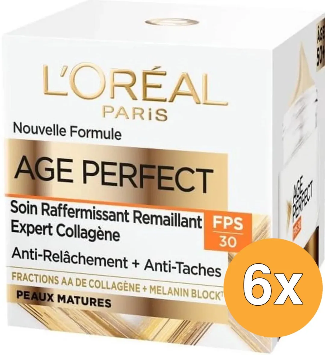L'Oréal Paris Age Perfect Dagcrème SPF30 - 300ml (6x50ml)